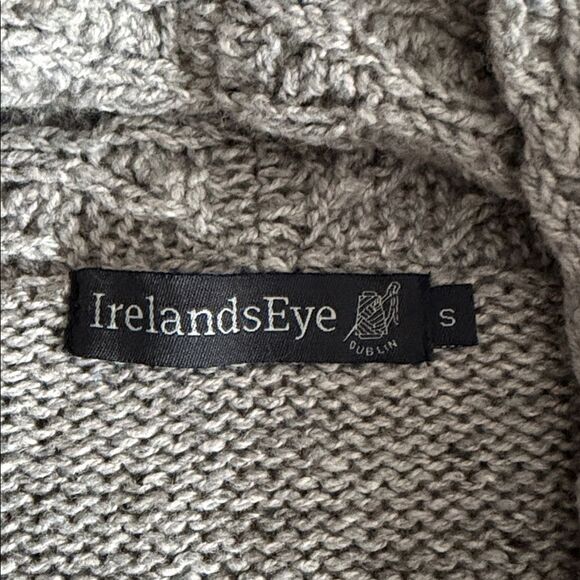 IrelandsEye Dublin Wool Cashmere Silk Cardigan Gray Women’s Made in Ireland Sz.S - Picture 7 of 12